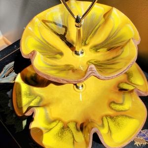 Mid-century modern California pottery Sequoia dish